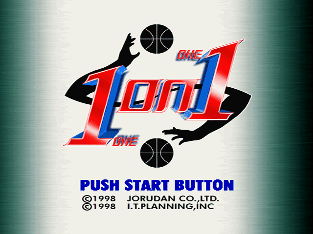 1 on 1 title screen for Playstation